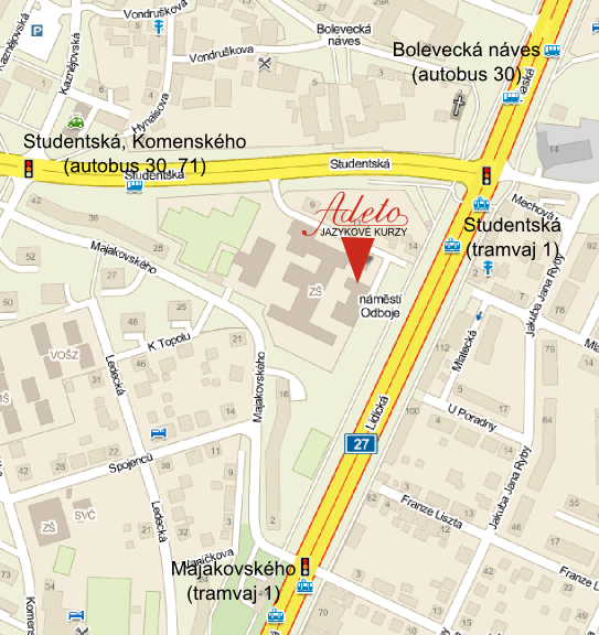 Umstn jazykov koly (Nm. Odboje 18, Plze - Bolevec)